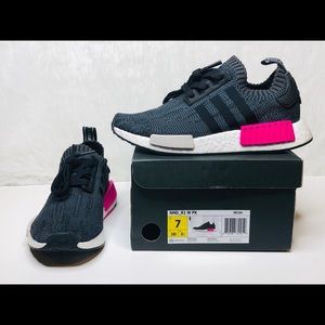 Adidas Womens NMD_R1 PK Primeknit Schock Pink Sz 7